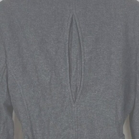 Merona Womens Charcoal Gray Double-Breasted Wool Blend Trench Coat With Belt XL - Picture 5 of 7